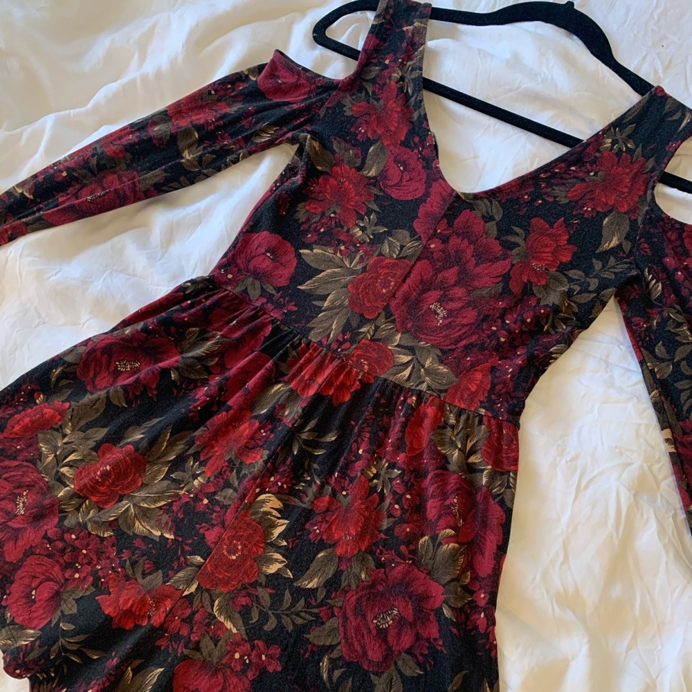 Floral long sleeve romper